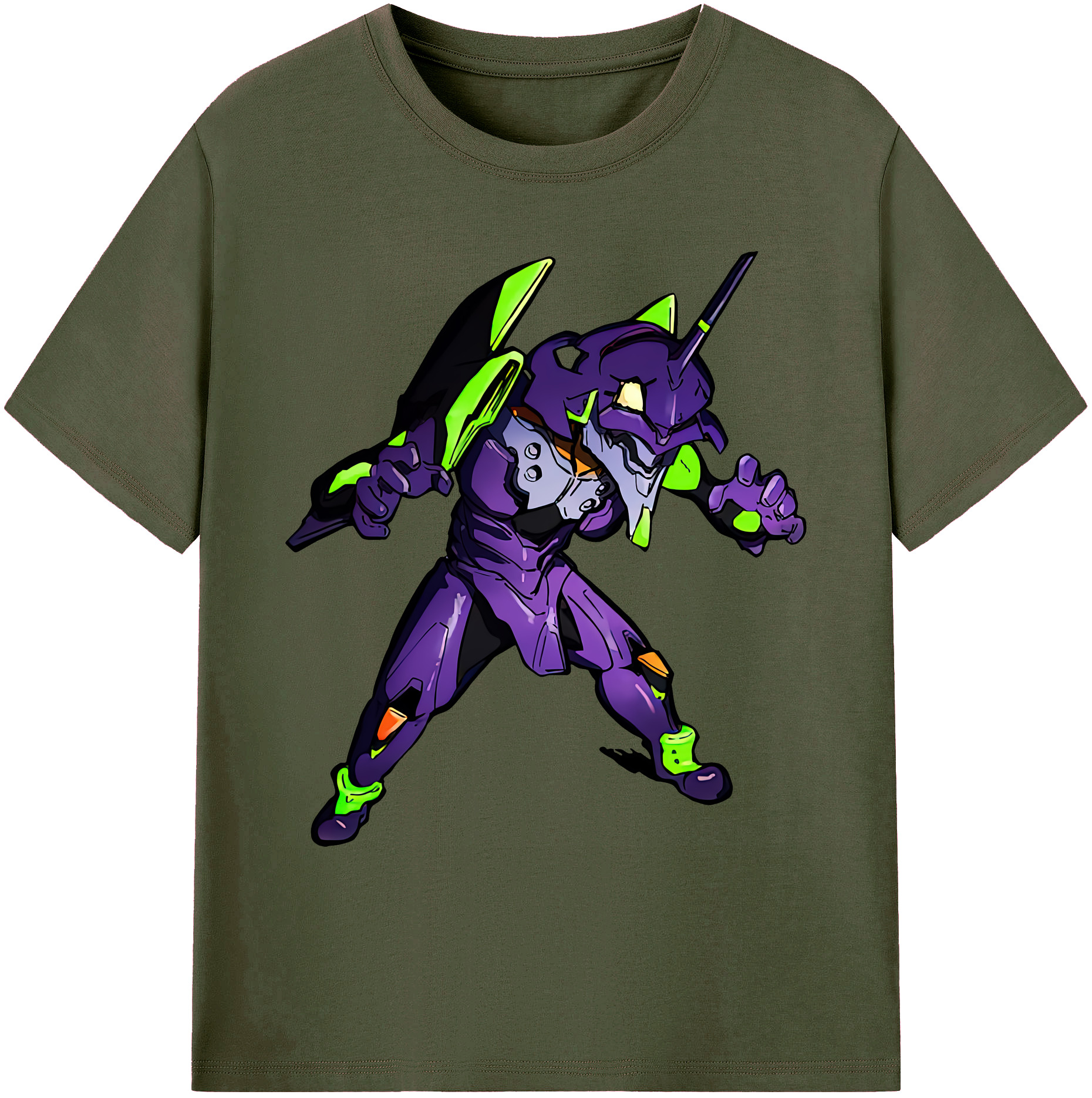 （画像用） EVA 新世紀エヴァンゲリオン 綿100％ メンズ半袖Tシャツ｜肌触りやわらか＆通気性